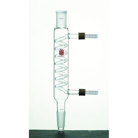 Synthware CONDENSER, COILED, REMOVABLE HOSE CONNECTIONS, 29/42, 300mm. C528300